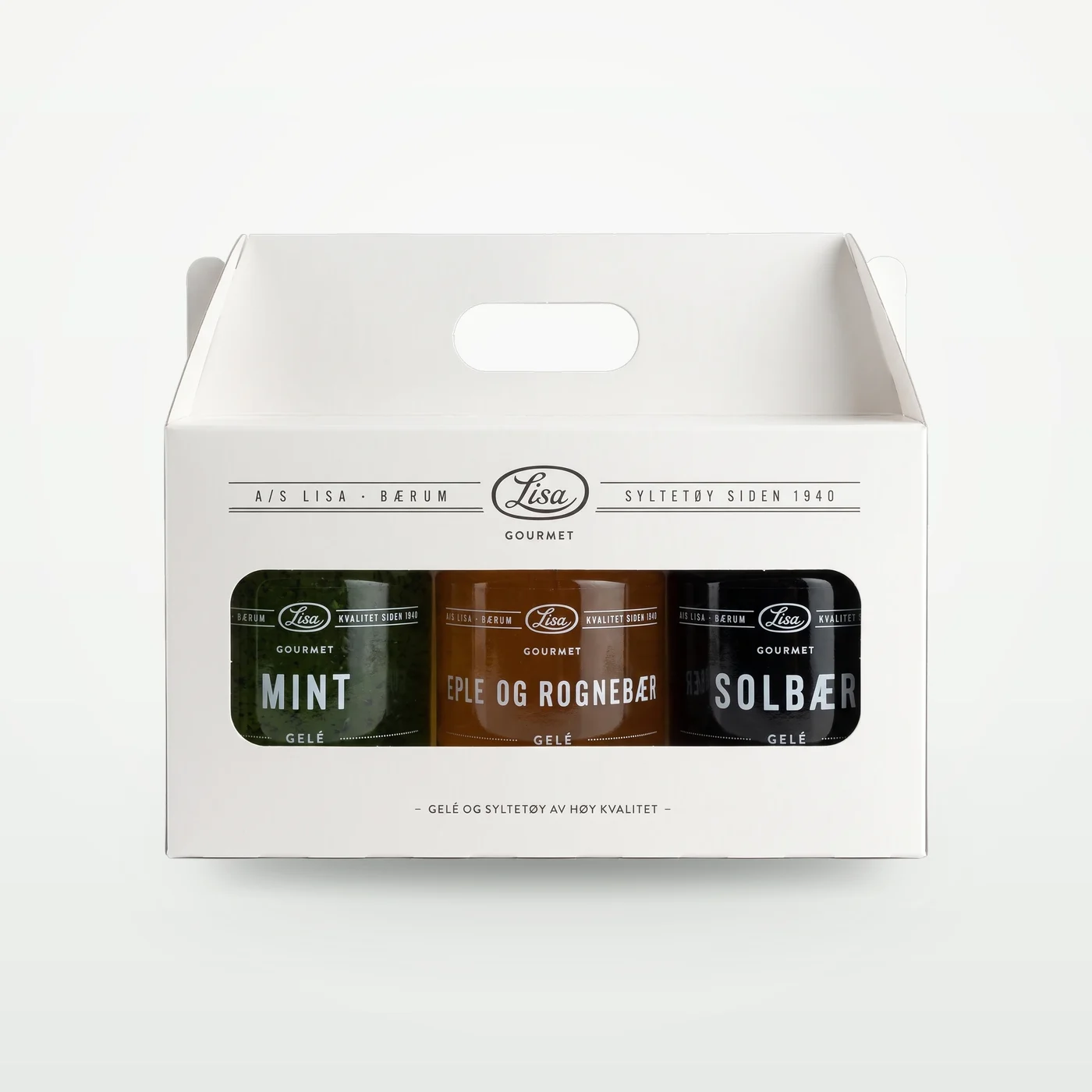 Gourmet gelépakke – mint, eple og rognebær, solbær